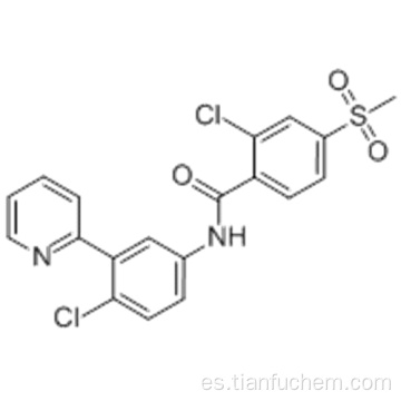 2-cloro-N- [4-cloro-3- (2-piridinil) fenil] -4- (metilsulfonil) benzamida / vismodegib CAS 879085-55-9